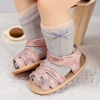 KIDSUN Baby Shoes Summer Outdoor Toddler Rubber Sole Leather Anti-slip Baby Sandals Infant Girl First Walkers Shoes Crib Shoes 3