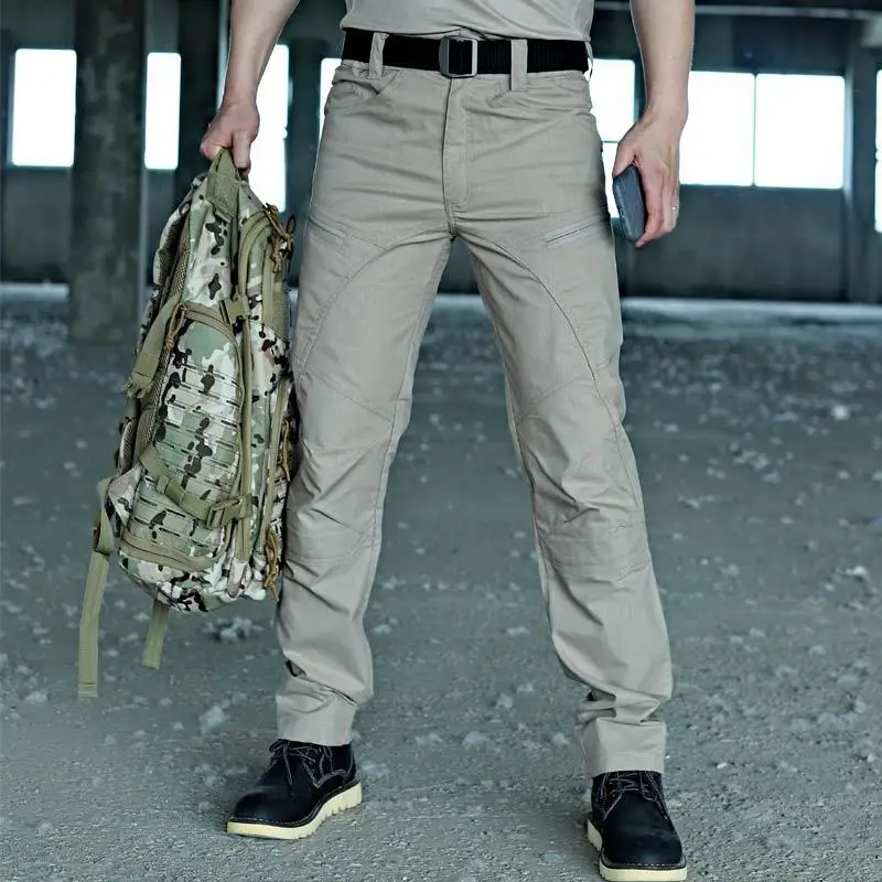 Men's Overalls Spring And Autumn New Army Fans Tactical Trousers Charge Pants Wear-Resistant Multi-Functional Pocket Overalls