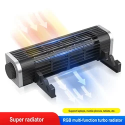 Turbine/support pour ordinateur portable, dissipateur de chaleur, taille et vitesse du vent réglables, pour tablette portable, nouveau, 2021 