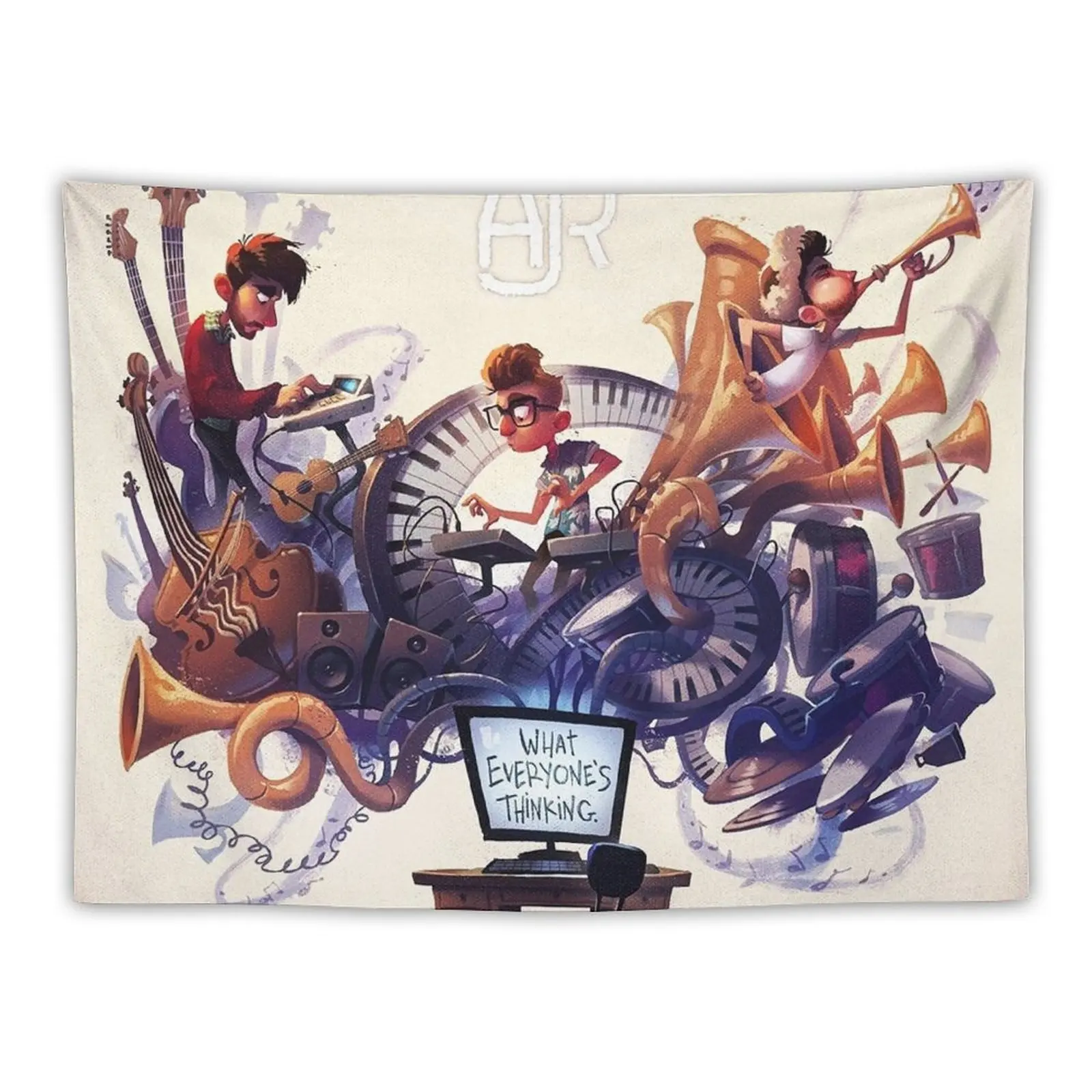 

ajr the band tour 2021 musidi Tapestry Aesthetic Tapestry Wall Decor Hanging