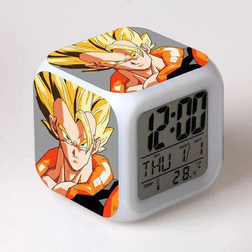 

The new Dragon Ball Colorful LED Transformation Alarm Clock Sifang Clock is the best birthday gift for children and students