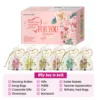 24 Hand gift Hand cream and lip balm set Friends Party Gift with love net bag and thank you card Holiday gift 6