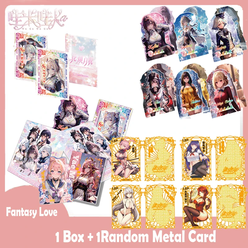 Fantasy Love Newest Goddess Story Cards Genshin Character Collections Anime Cards TCG Booster Box Party Game Card Kid Toy Gifts