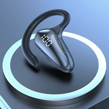  Bluetooth 5.2 Earphone Wireless Business Headphones Noise Cancelling Sports Headset Waterproof Hanging Single Ear Earbuds 