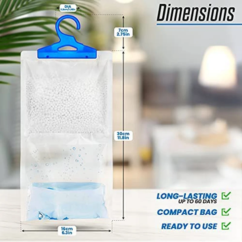 Hot SV-Wardrobe Moisture Absorber 20 Pack Hanging Dehumidifier Against Moisture Anti-Mould