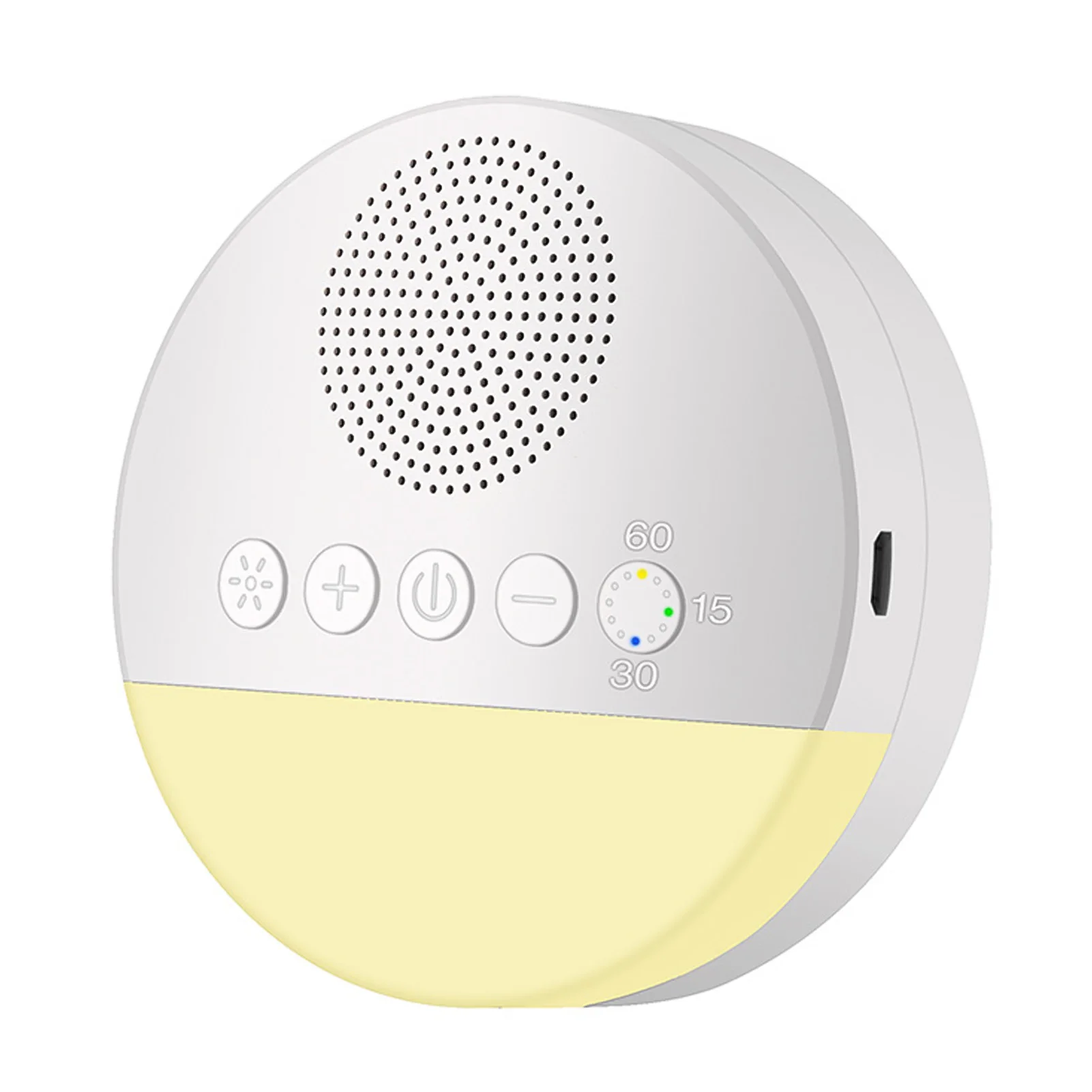 White Noise Sleep Machine Built-in 6 Soothing Sound Soft Breath Light 15/30/60 Intelligent Timing for People of All Ages