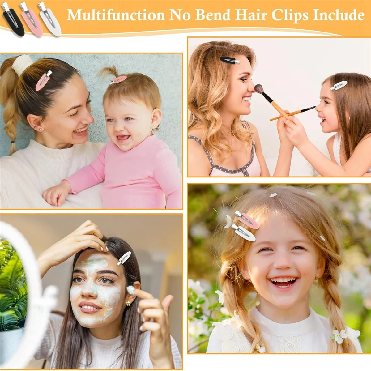 43PCS Hair Curlers Rollers with Clips 3 Sizes Jumbo Roller 12Duckbill Clips Rollers