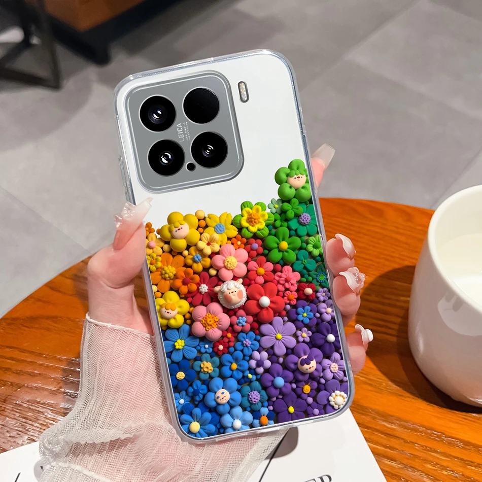 Rainbow Soft Transparent Silicone Bumper Phone Case - Creative Gift