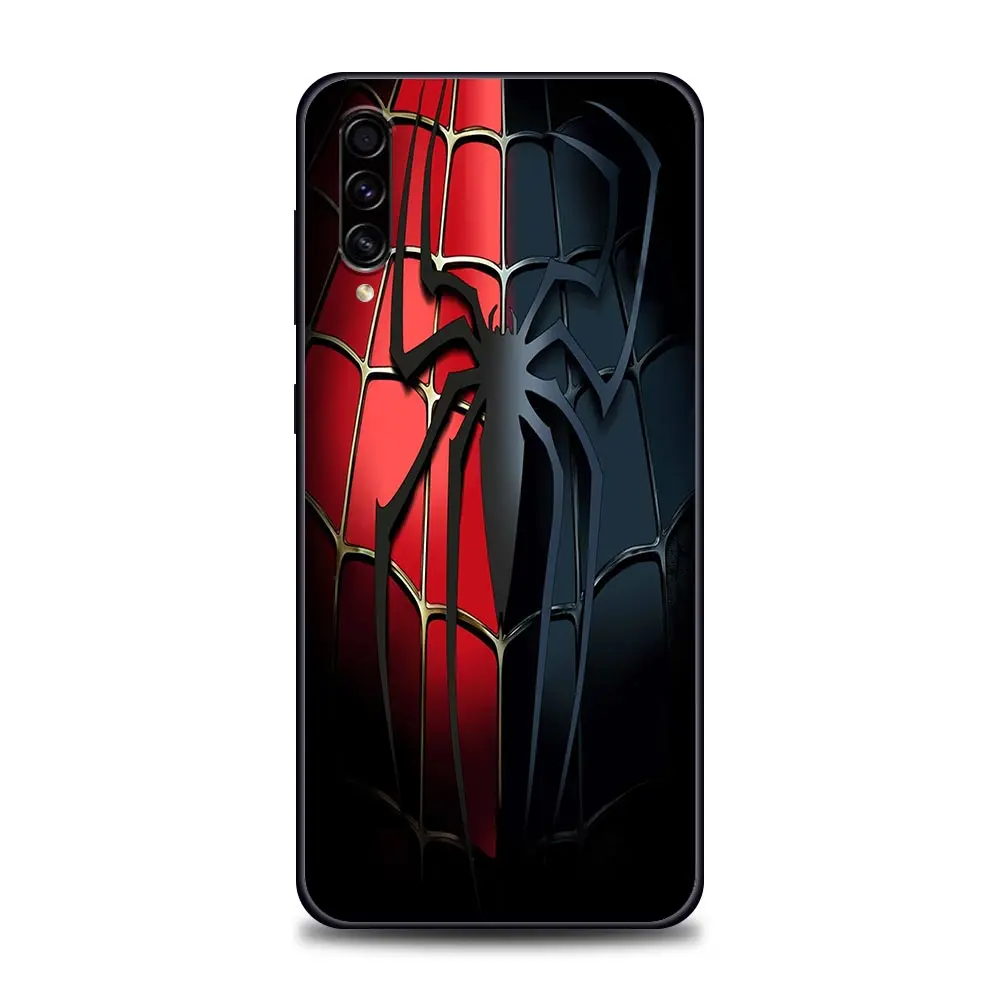 Cartoon Marvel Venom Spiderman Samsung Case for A10 e S A20 A30 A30s A40 A50 A60 A70 A80 A90 5G A7 A8 2018 Soft Silicone silicone cover with s pen