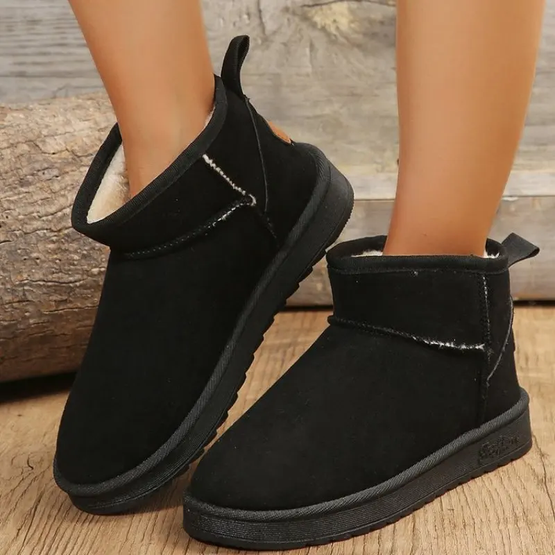 

Ankle Flats Platform Women Snow Boots Suede Plush Warm Casual Shoes Winter New Thick Goth Fashion Shoes Chelsea Women 42 Boots