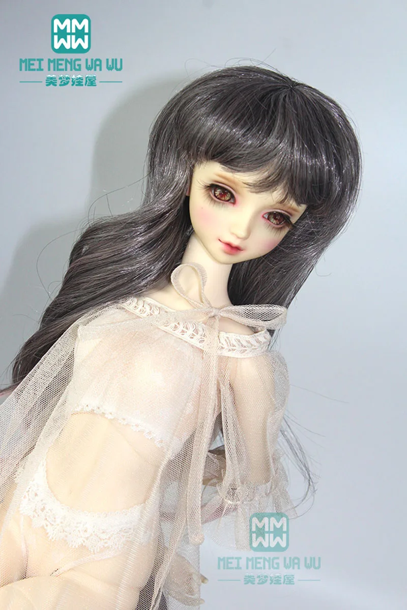 Soot powder large wave curls hair for 1/3 1/4 1/6 BJD/SD doll clothes BJD  accessories for doll|Dolls Accessories| - AliExpress