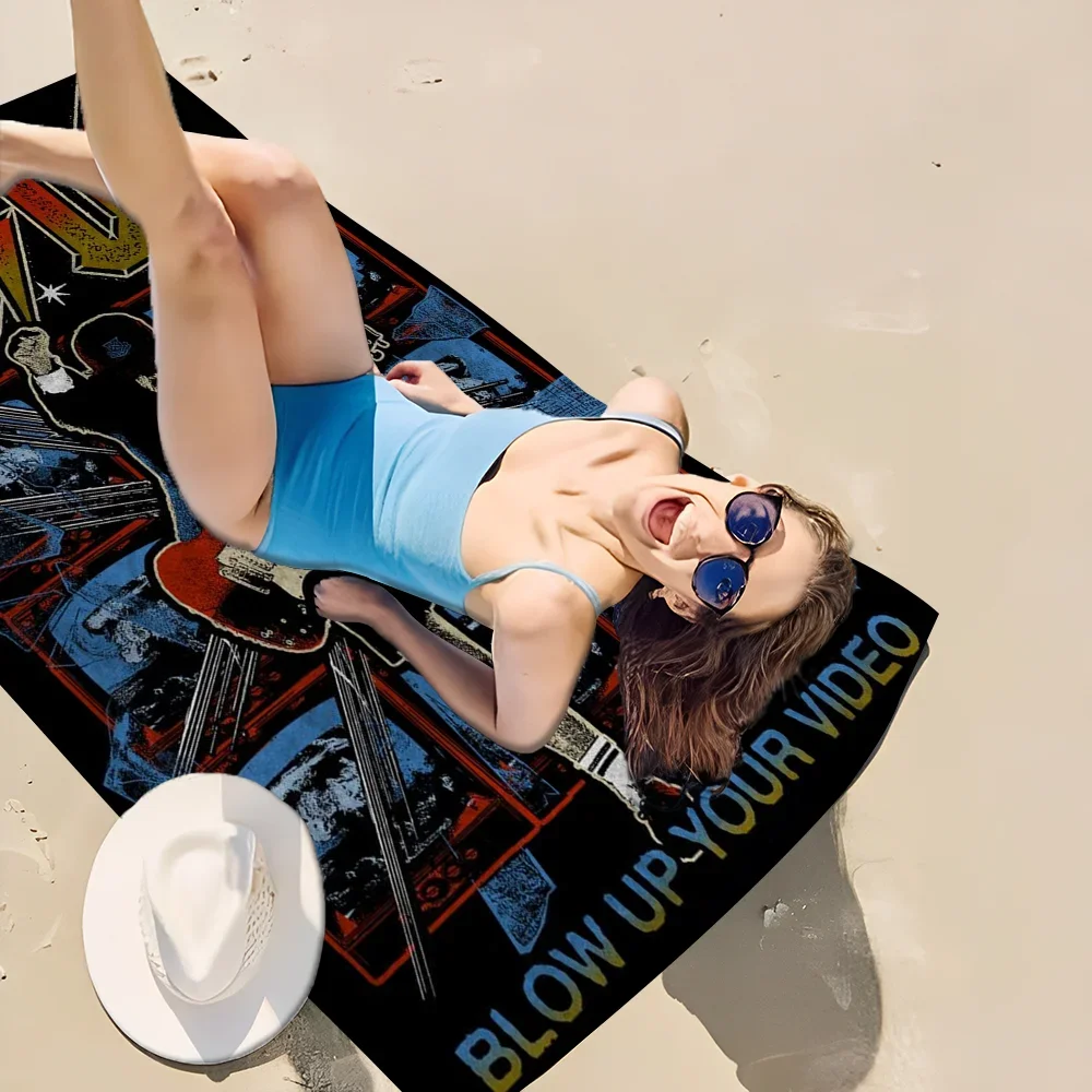 Rock Singer A-AC D-DC Band Towel Microfiber Beach Towel Absorbent Quick dry Soft Yoga Swimming Resort Mountain Climbing Towel 3