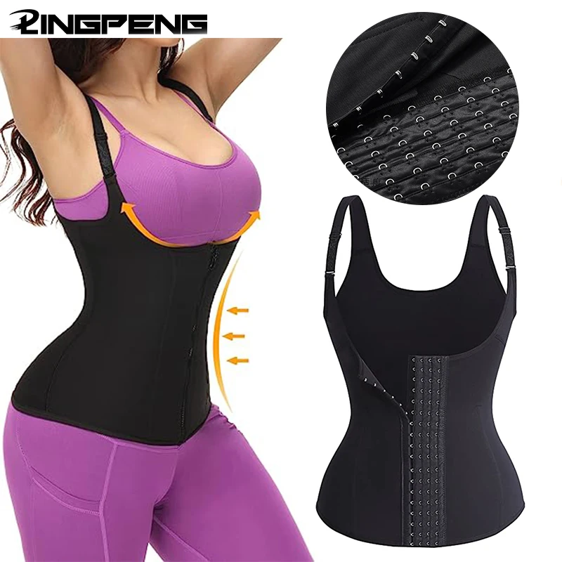 

Upper Body Sweat Four-button Shoulder Straps Adjustable Belly Cincher Waist Support Chest Shapewear Postnatal Corset