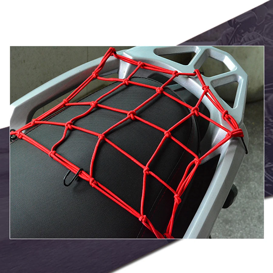 Motorcycle Luggage Net Motorcycle Cargo Net Motorcycle Bungee Net Elastic Luggage Net for Motorcycle Bike Bicycle
