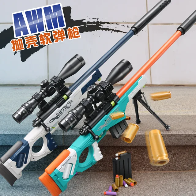 Awm Airsoft Gun Soft Shell Toy Guns For Children Boys Manual