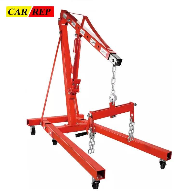 2T or 3T Capacity Car Engine Crane Hydraulic Automatic Gearbox Hoisting Machine Car Lifting Crane Equipments Manual Control
