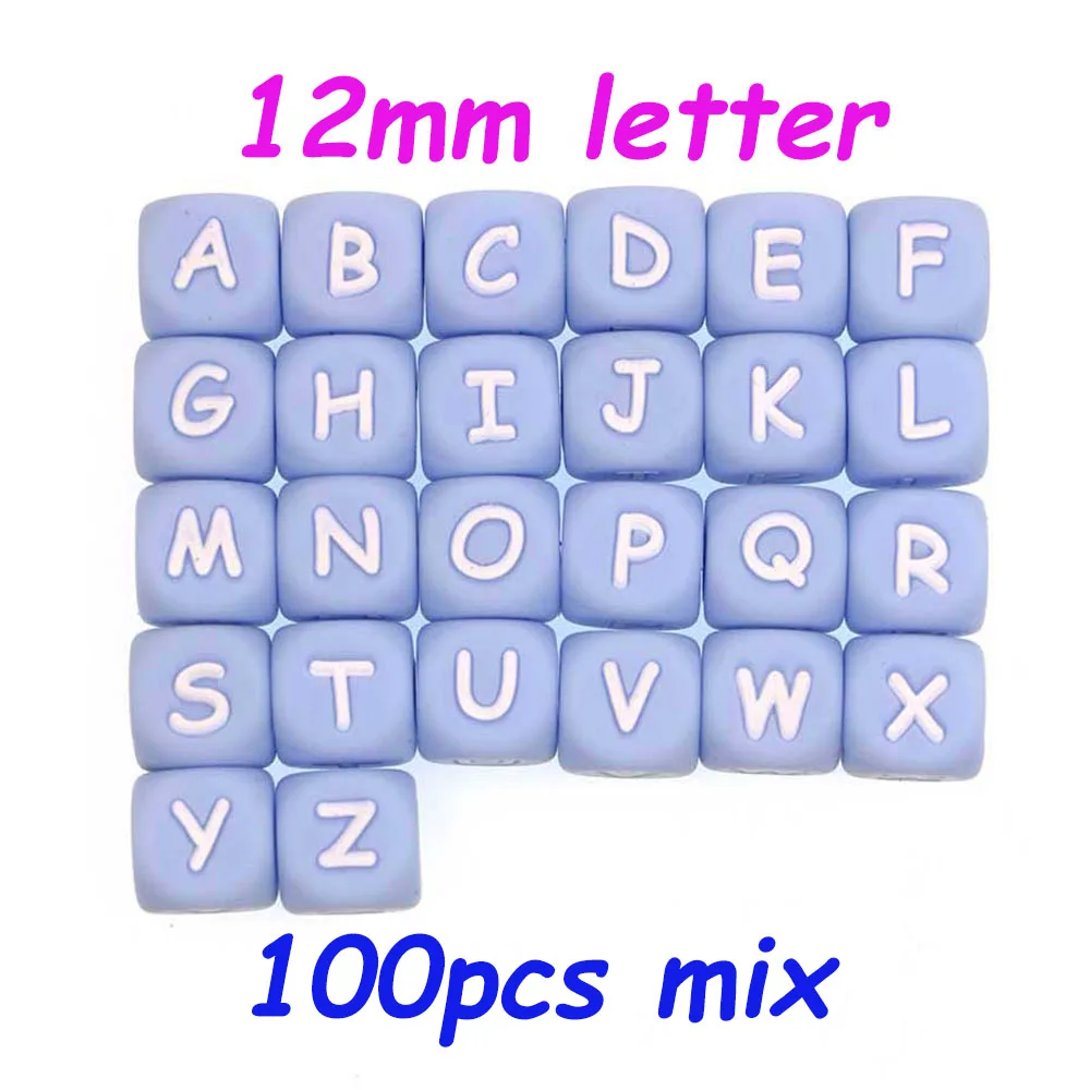 100pcs mix blue