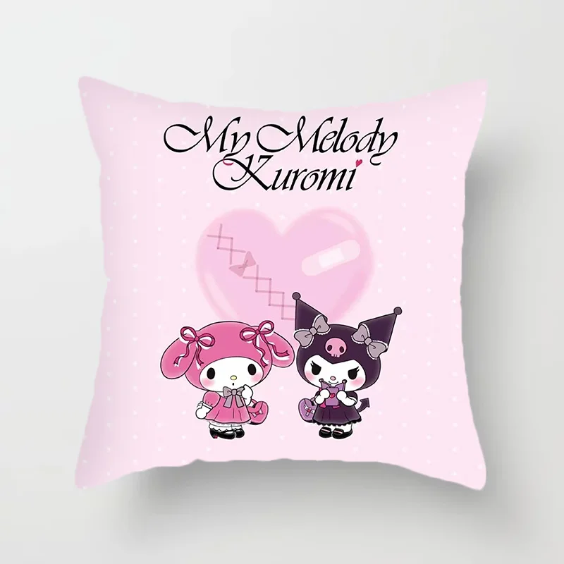 Miniso Sanrio Kuromi Hello Kitty Cinnamoroll My Melody plush pillow interior decoration ornaments sleeping pillow Seat pillow 2