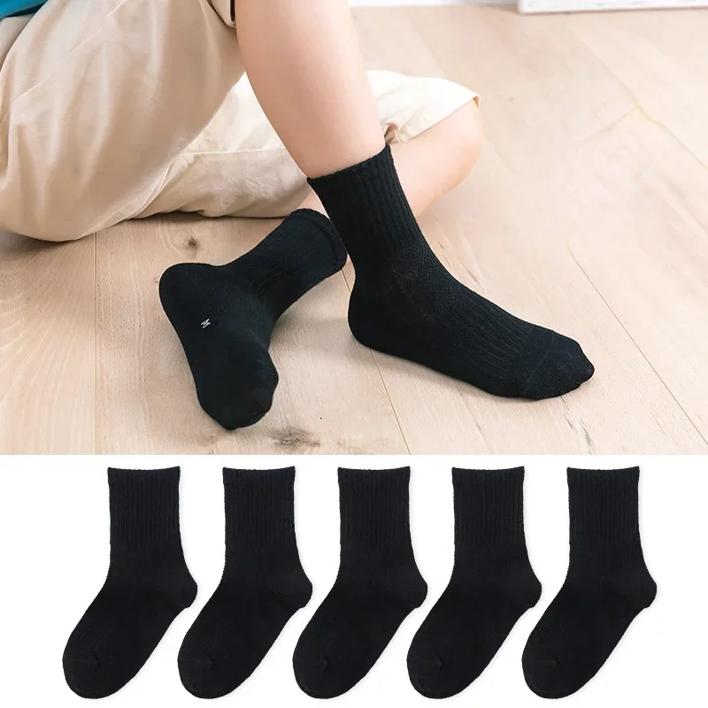 Kids Socks 5 Pairs/ Lot kids sock Soft Breathable Cotton School Socks Girls Boys Casual Sports Children's Socks