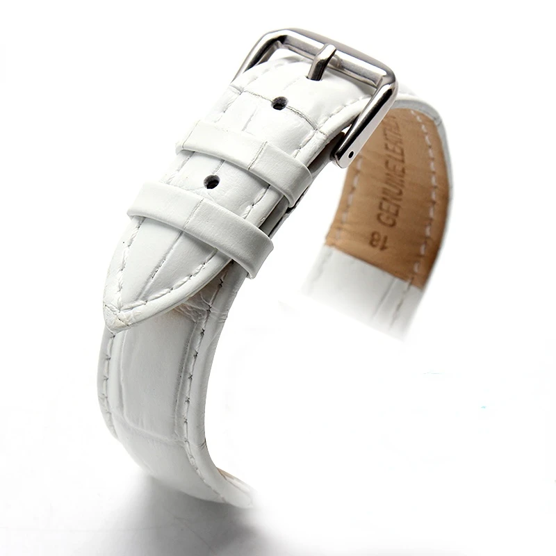 Elegant Multicolor Genuine Leather Strap: Premium Ladies' Watch Band Bracelet Accessories