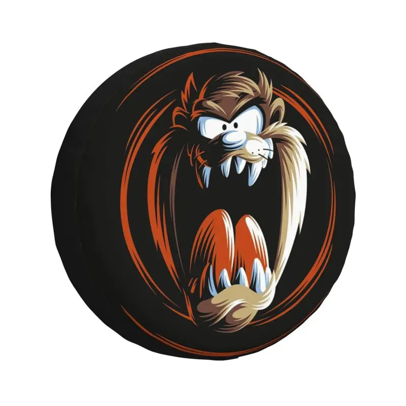 

Tasmanian Devil Spare Wheel Cover for Jeep Hummer 4WD Trailer Custom Taz Cartoon Tire Protector 14" 15" 16" 17" Inch