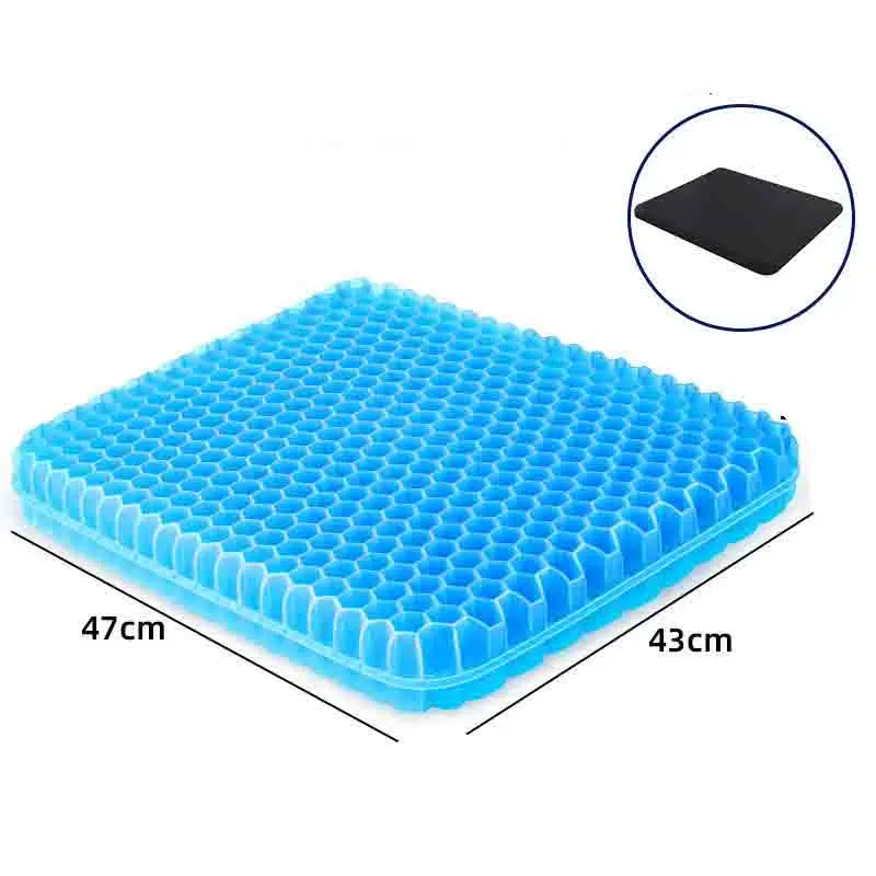 Thickened Gel Style Cushion Summer Chair Office Long Sitting Honeycomb Breathable Chair Cushion Farp Cushion Silicone Mat ZF592 5