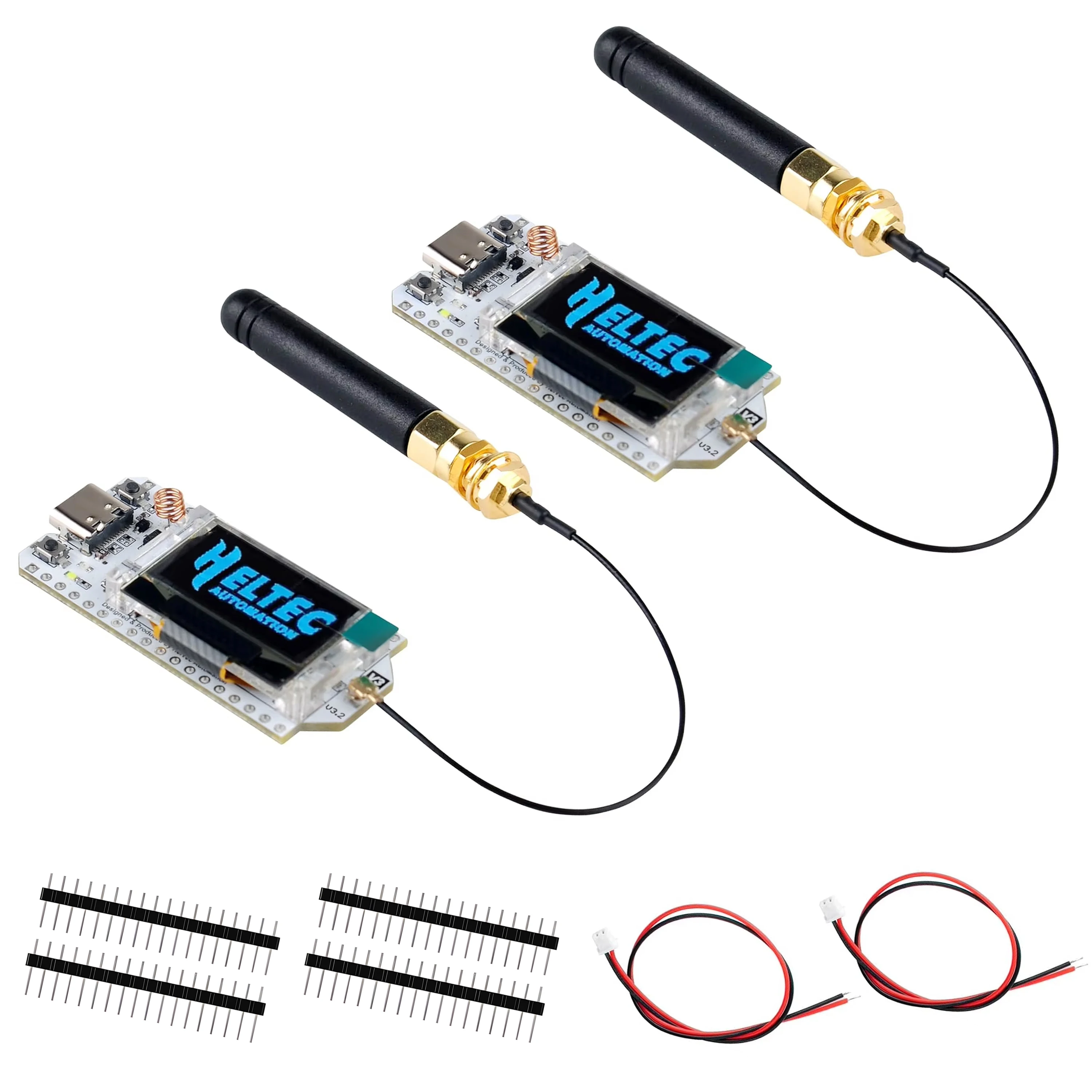 Heltec Lora 32 Enhanced ESP32 IoT Development Board with OLED Display and 915MHz Antenna