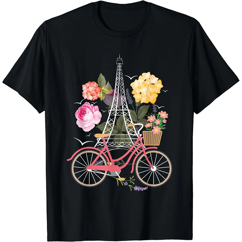 

Fashion Summer 3D 2024 France Paris Competitions Games Print T Shirt Paris Lovers Cool Streetwear Short Sleeves Harajuku Clothes