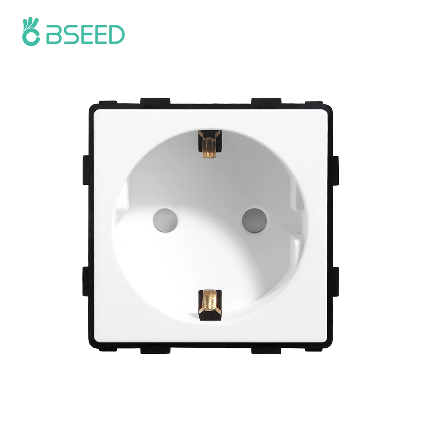BSEED C 타입 USB 소켓, EU 전원 콘센트, 이중 USB 벽 전기 플러그, DIY 예비 부품, 프레임 무료 조합
