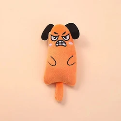 Healing Expression Short Plush Catnip Toy (Yellow)