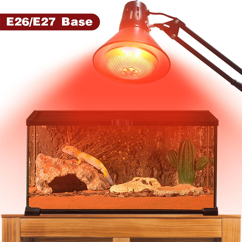Reptile Lizard Heating Light Bulbs Brooder 100-275W Infrared Heating Lamp for Chick Pet Livestock Insulation Heat Bulb Terrarium