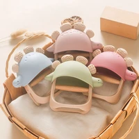Baby Silicone Dinosaur Glove Teether Toys BPA Free Silicone Removable Nursing Teething Toys Newborn Chew Teething Toys Gift 1