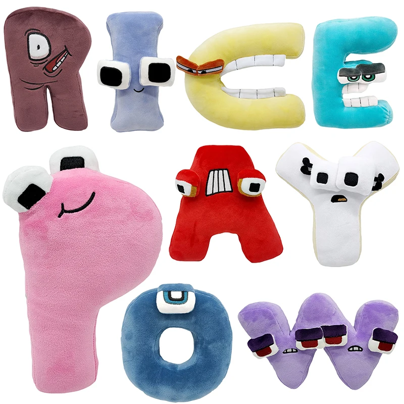 26 styles Alphabet Lore Plush Toy Stuffed Plushie Doll Game