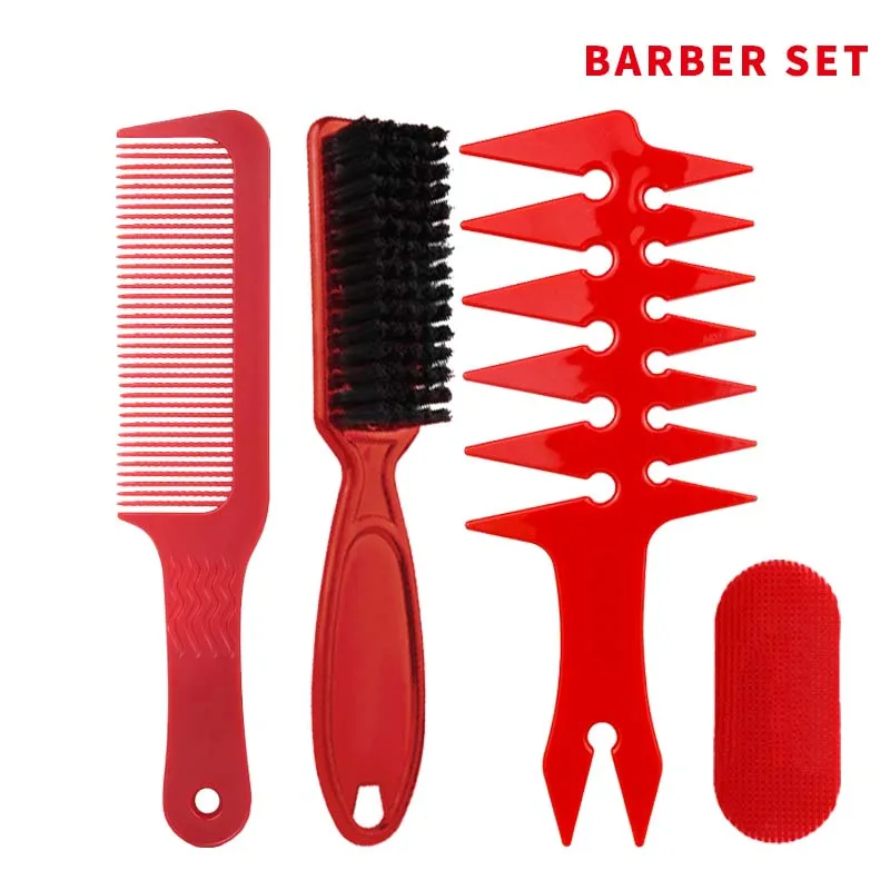 Mythus Barber Shop Hairdressing Tools Set Barber Fading Brush Salon Styling Hair Cutting Comb Set For Women Men Christmas Gift