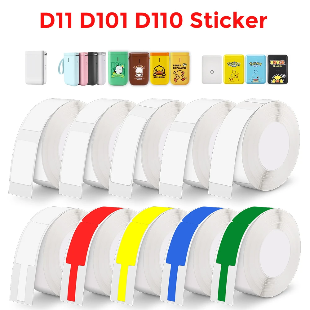 Niimbot D11 D101 D110 Printer Label Sticker Thermal Paper Wire Cable