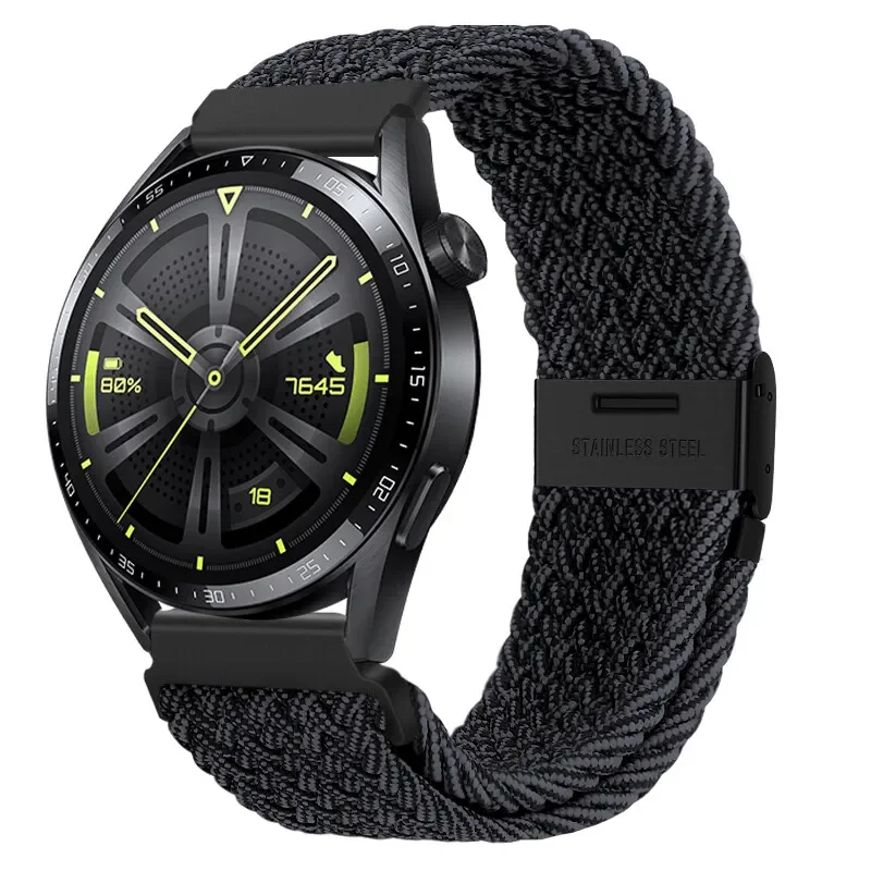 Braided Elastic Bracelet 20/22mm Smartwatch Strap