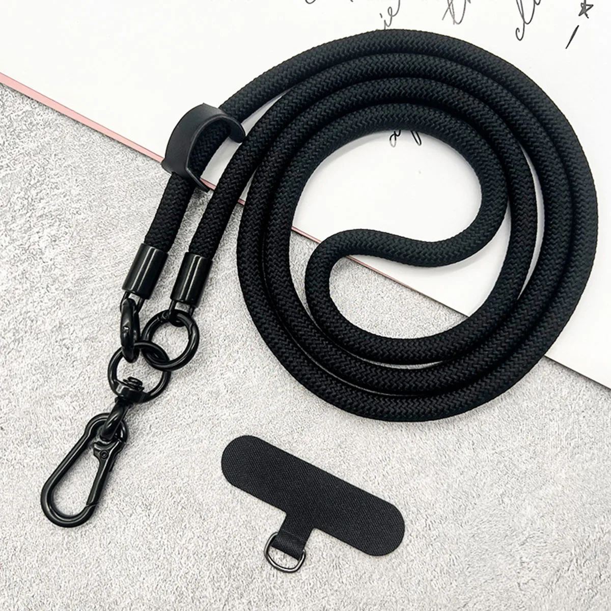 Hands-Free Mobile Phone Lanyard with Detachable Shoulder and Neck Strap