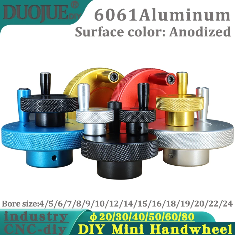 CNC Handwheel Movable Hand Wheel Handle round Rotating Machine Tool Hand Wheel Sliding Table Screw Lever Handle Manipulator