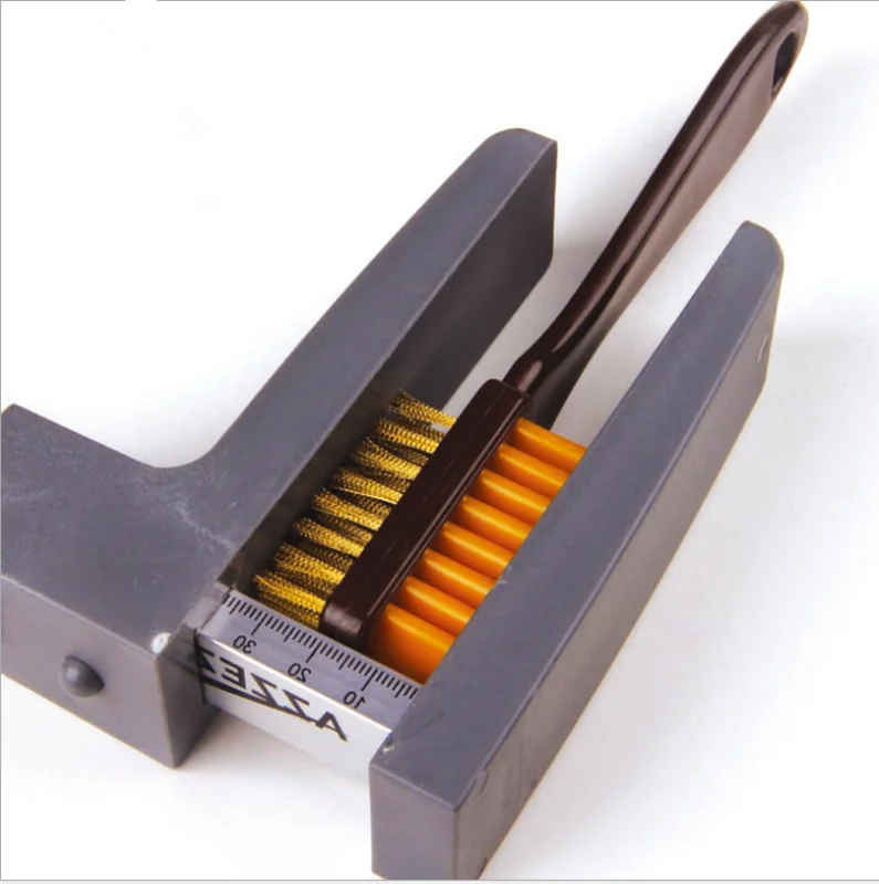 2-Sided Cleaning Brush Rubber Eraser Set Fit for Suede Nubuck Shoes Steel + plastic + rubber Boot Cleaner