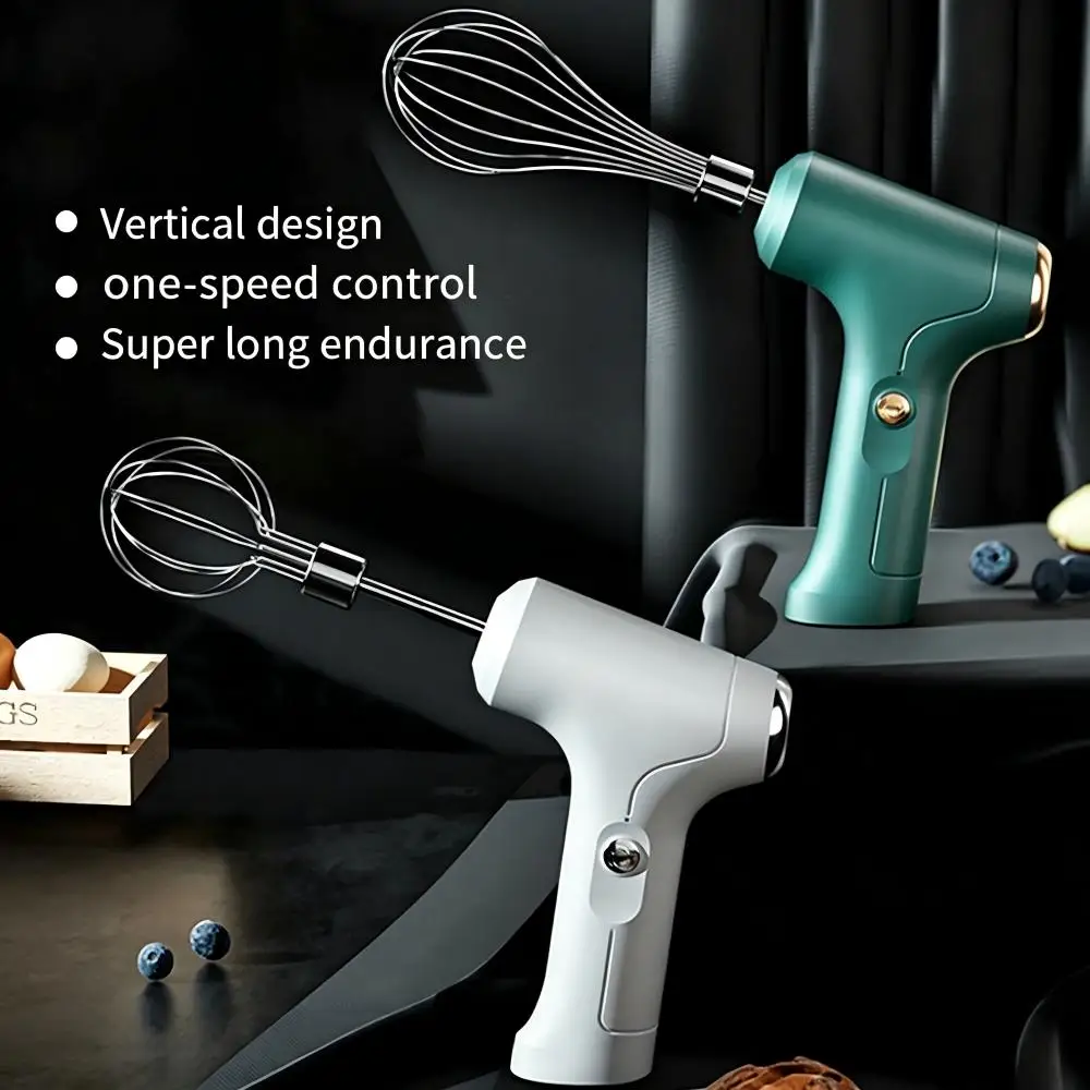 USB Wireless Electric Whisk Cake Baking Cream Whisk Kitchen Tools Handheld Rechargeable Mixing Machine Electric Food Mixer 2