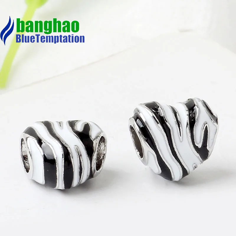 wholesale DIY Fashion Zebra pattern Charm for making accessories for jewelry alloy pendants bracelets beads E15-26