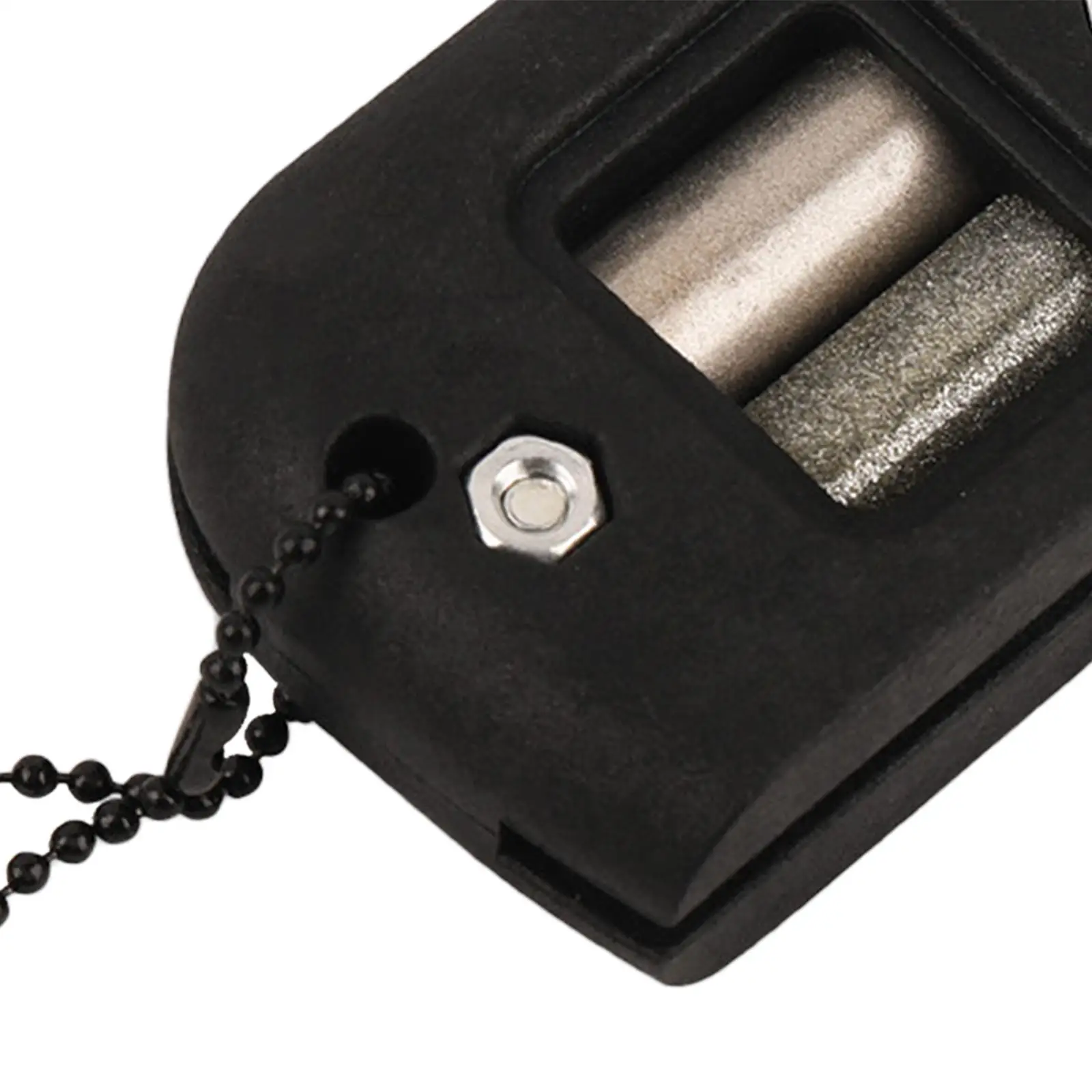 Ice Skate Sharpener Ice Skating Edge Blade Sharpener Professional Double Rods Manual Grindstone for Ice Hockey Skates (Black)