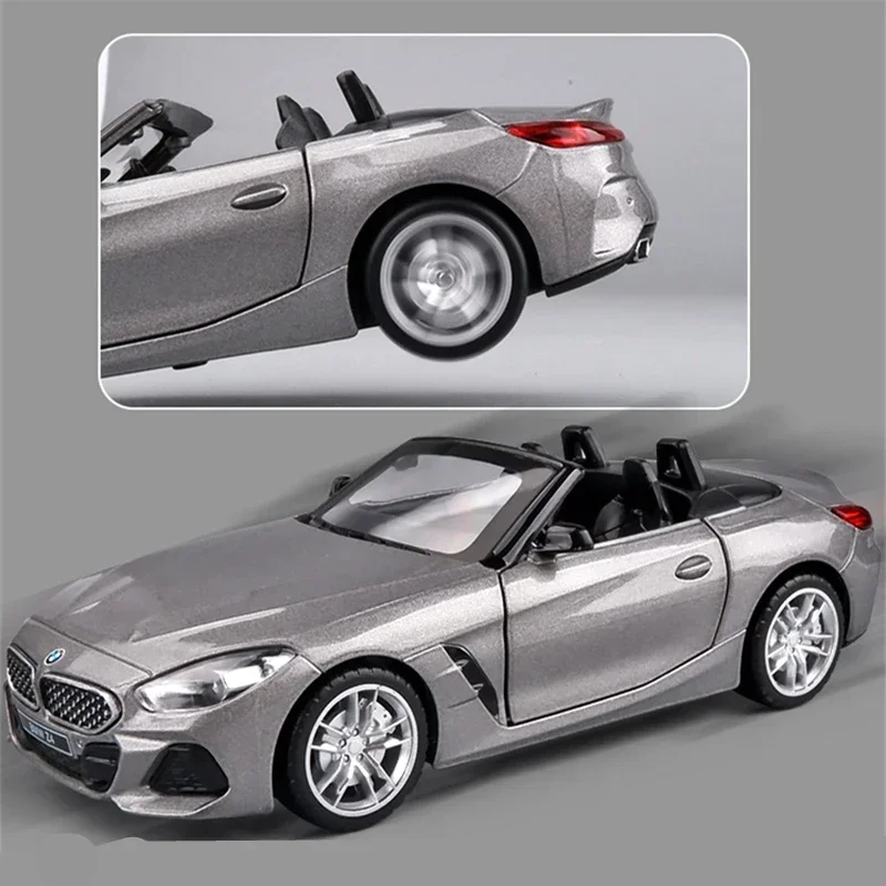 1:32 BMW-Z4 M40i 컨버터블 쿠페 합금 스포츠카 모델 다이캐스트 금속 장난감 차량 자동차 모델 시뮬레이션 컬렉션 선물