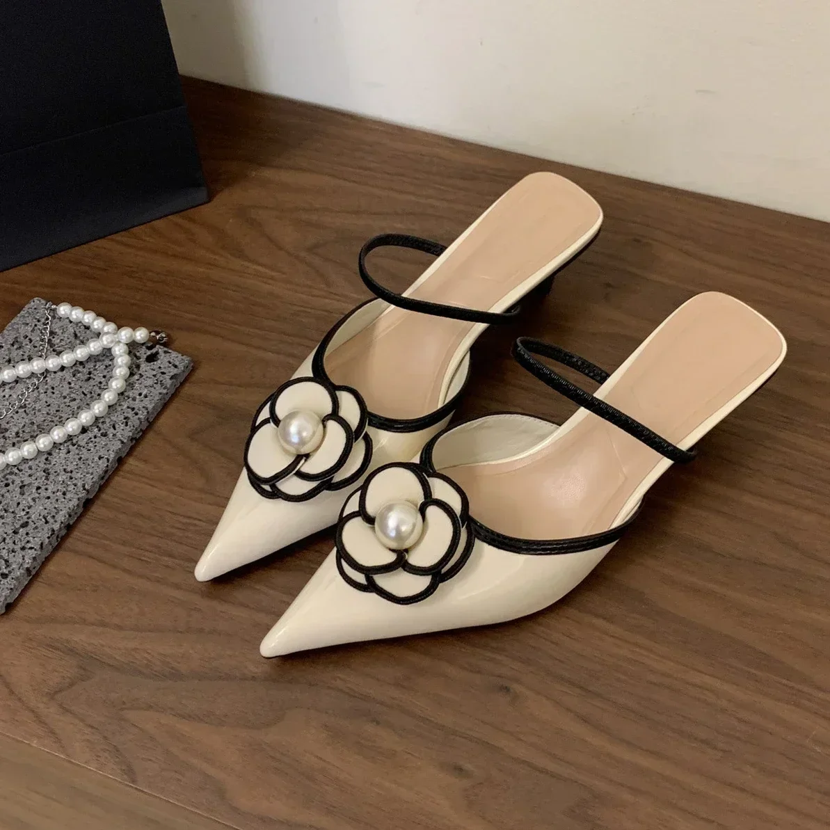 Beige White