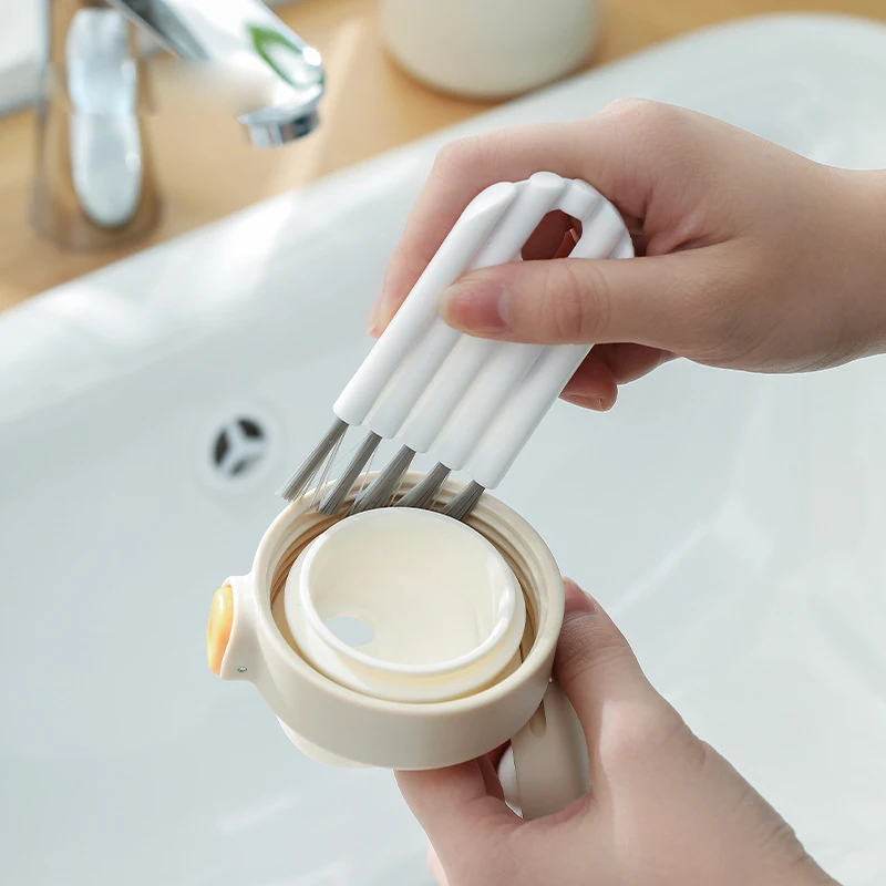 Keyboard Cup lid Cleaning Brush Kit with Soft Brush and Multi-Function Tools Cleaner Keycap 3