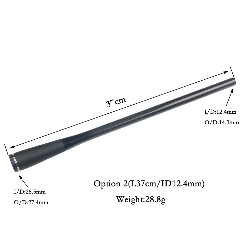 Rod Blank 32-37cm Carbon Fiber Grip Id 8mm 10.8mm 12.4mm Fishing Rod Handle Building Components DIY Repair Grip fishing rod