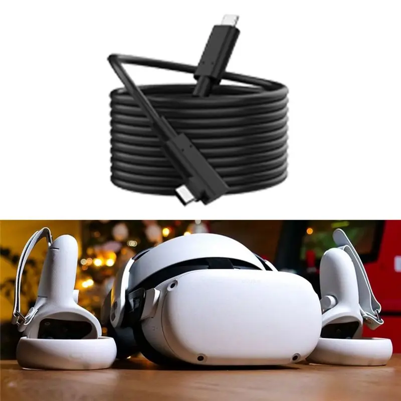 메타 3.0 링크 케이블 스팀 VR 고속 안정적인 데이터 전송으로 화면 연결이 가능하며 사용하기 쉬운 B형 케이블