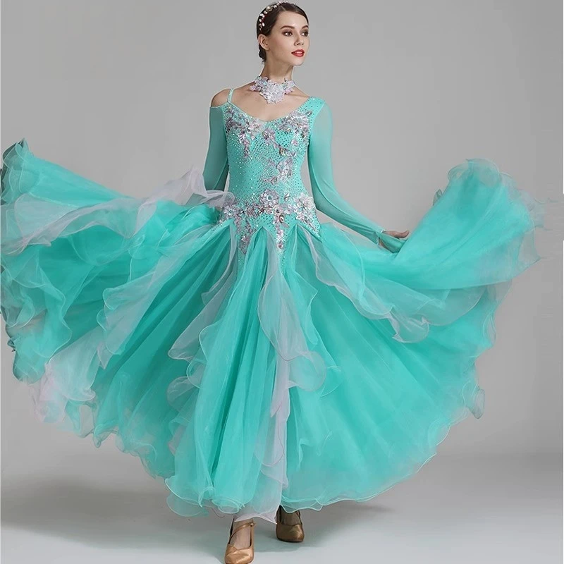 

Платья для современных танцев с надписью «Haute Couture», со стразами, национальный стандарт, танцевальные костюмы, платья для выступлений