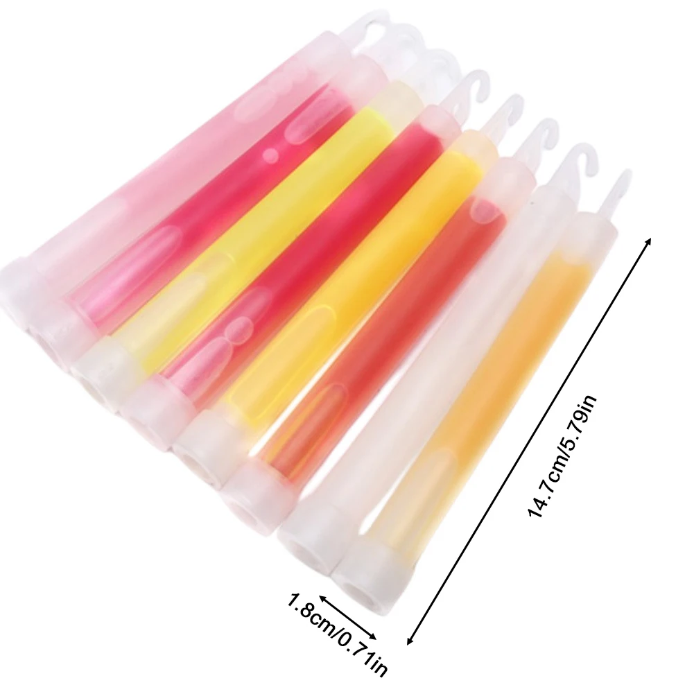 1Pc Fluorescence Light Glow Sticks with Hook for Hiking Camping Outdoor Light Stick Outdoor Emergency Lighting SOS