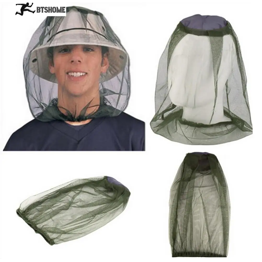 

Fabric Anti Insect Bug Mesh Mask Cap Midge Bee Mosquito Hat Head Net Mesh Face Protect Outdoor Fishing Forest Jungle Travel Camp